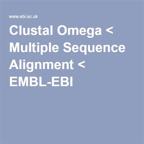 ebi clustal